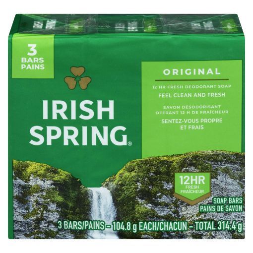 Picture of IRISH SPRING BAR SOAP - ORIGINAL 3X104.8GR